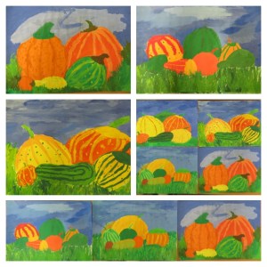 Kürbisse auf der Wiese 2